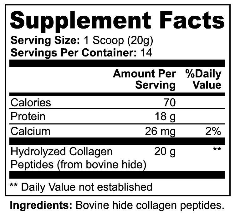 EternaLabs Grass-Fed Hydrolyzed Collagen Peptides